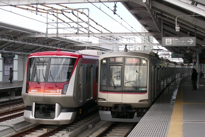 [東急6000系と5000系]